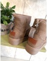 BOTA AUSTRALIANA PLATAFORMA TAUPE CREMALLERA