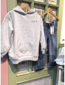 FELPA LEVIS GRIS/ROSA