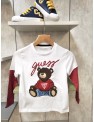 CAMISETA OSO GUESS BLANCA