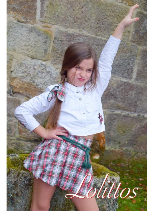 CAMISA Y FALDA ACEBO