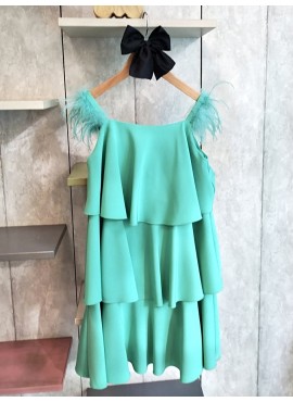 VESTIDO PLUMAS