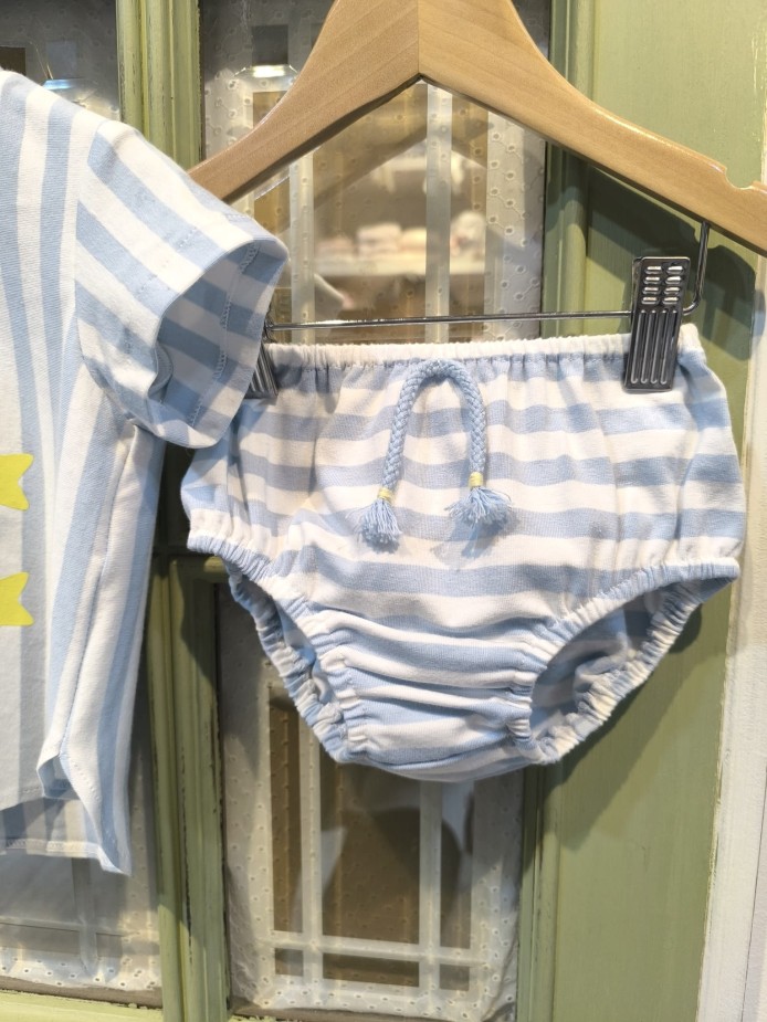 CAMISETA Y CUBRE O CELESTE