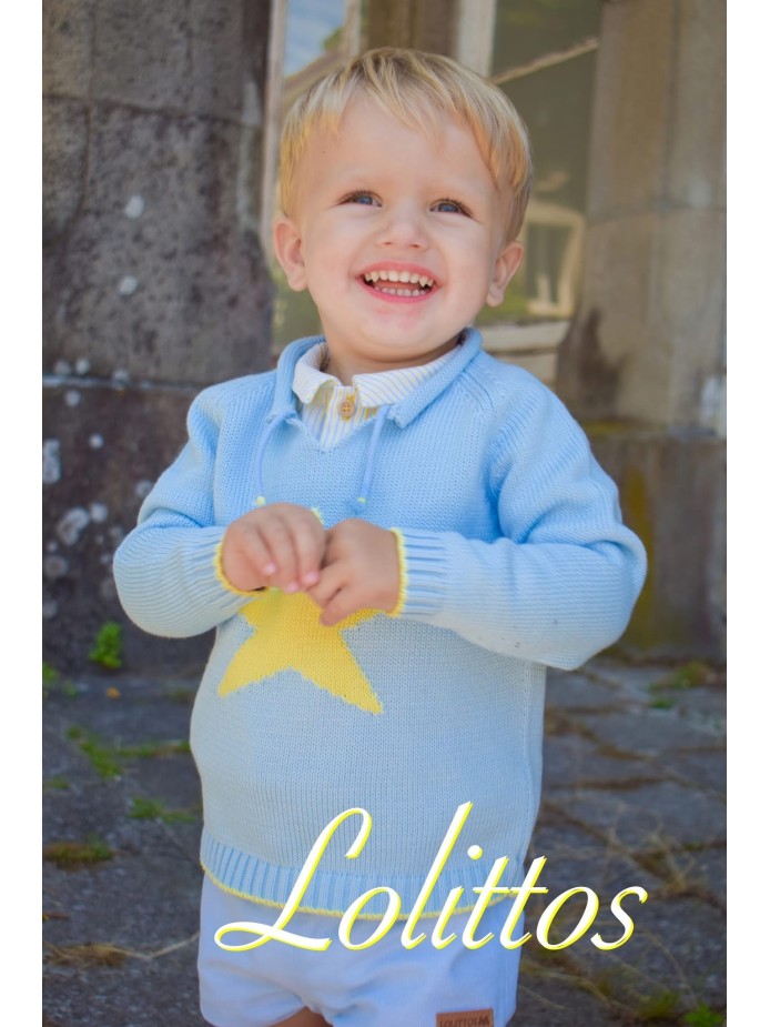 PANTALÓN/RANA Y CAMISA CELESTE