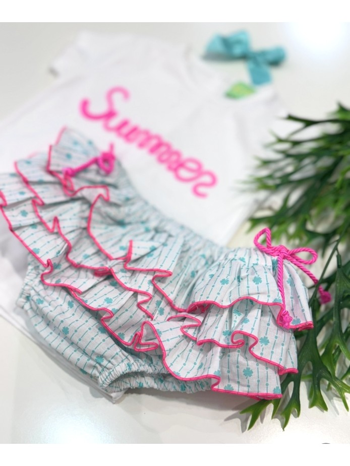 CAMISETA Y RANA VOLANTES TRÉBOL