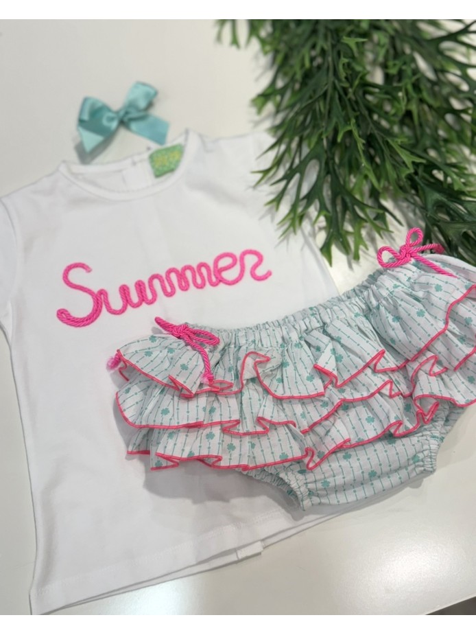 CAMISETA Y RANA VOLANTES TRÉBOL