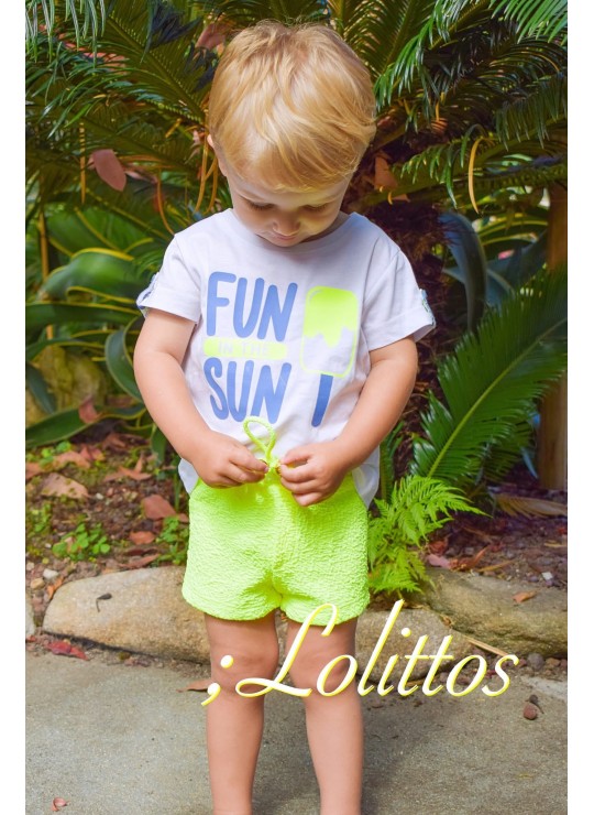 BAÑADOR NIÑO LICRA POLO