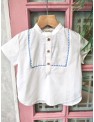 CAMISA BLANCA/CELESTE