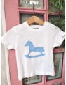 CAMISETA CABALLITO CELESTE