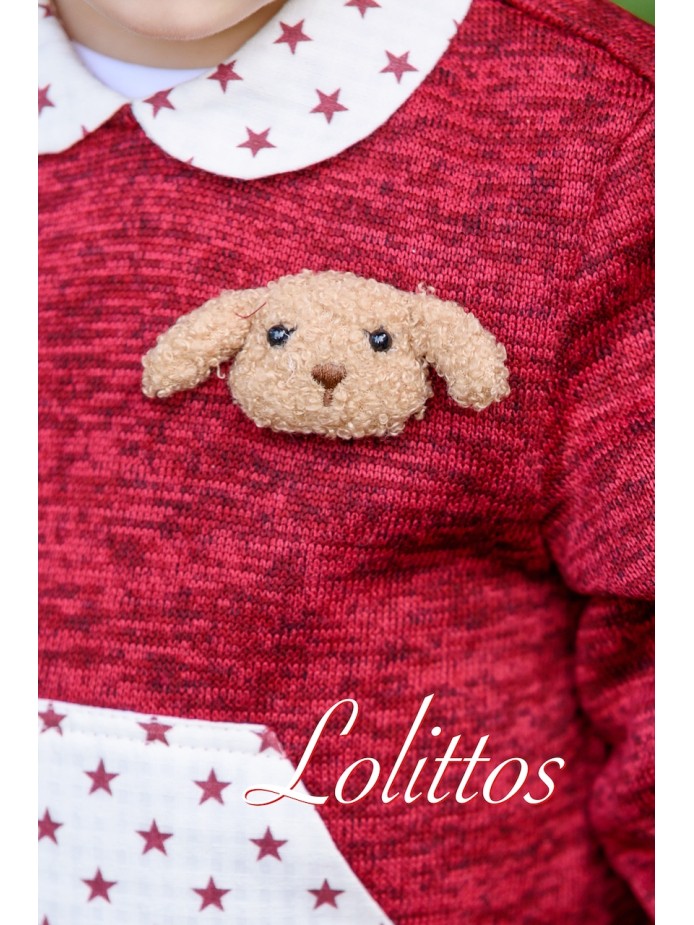 Conjunto punto granate para niño