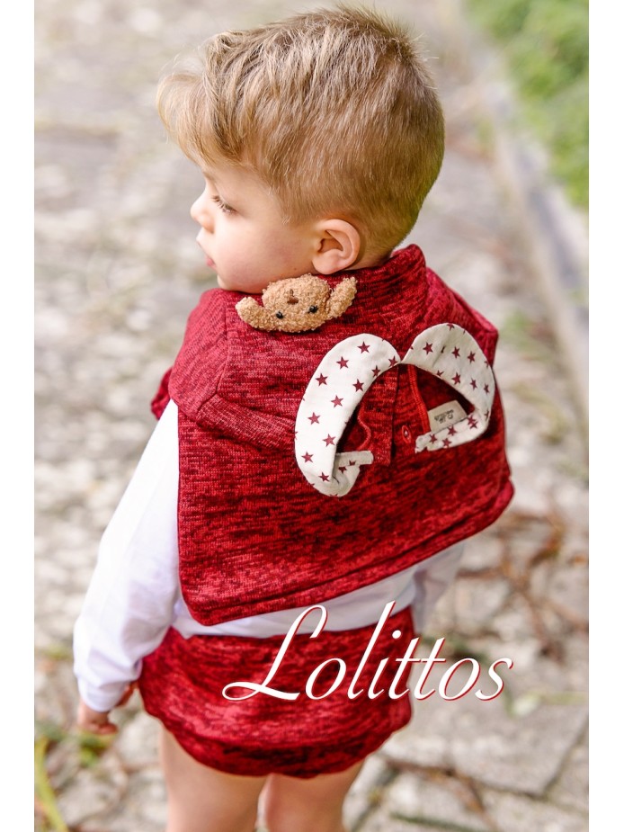 Conjunto punto granate para niño