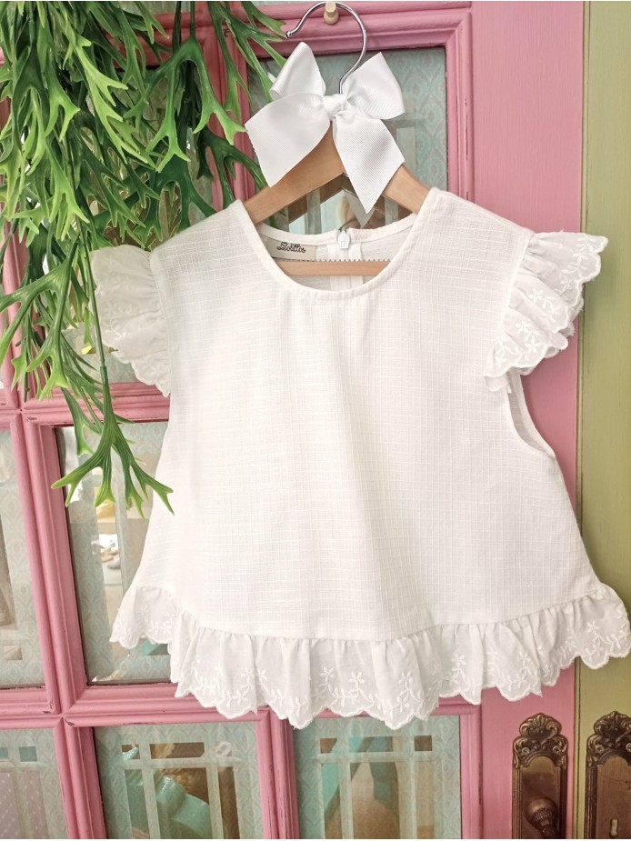 camisa blanca niña