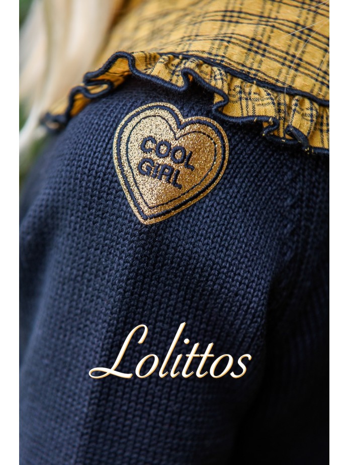 chaqueta corta negra niña