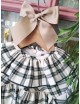 Vestido cuadros navidad niña