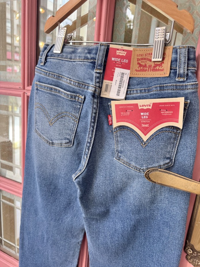 vaquero ancho niña Levis