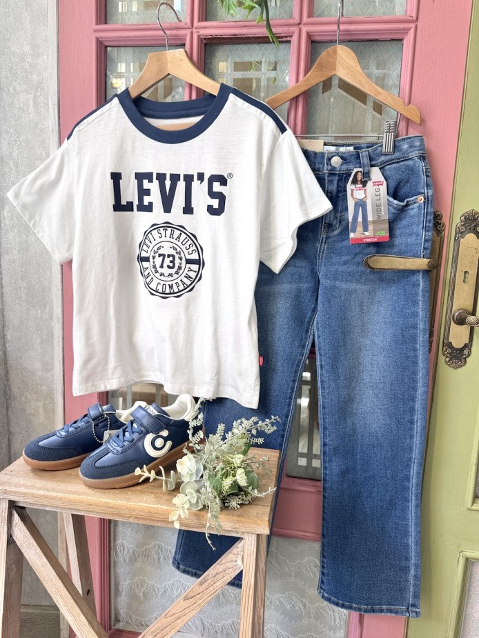 vaquero ancho niña Levis