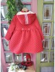 abrigo rojo para niña