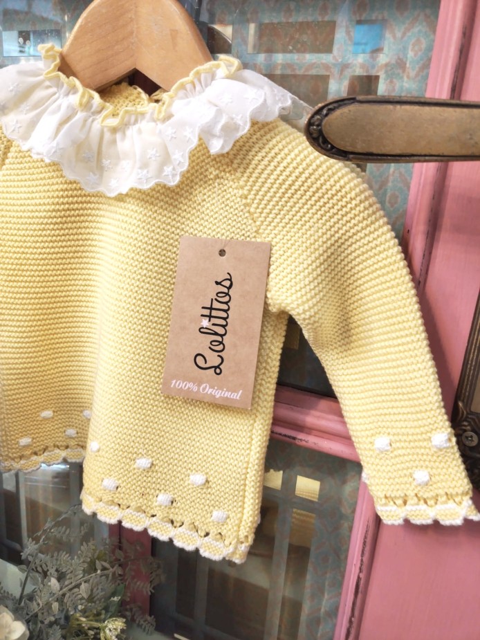 JUBÓN CON POLAINA Y CAPOTA AMARILLO ADEL LOLITTOS