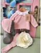 JUBÓN CON POLAINA Y CAPOTA ROSA GLOBO LOLITTOS