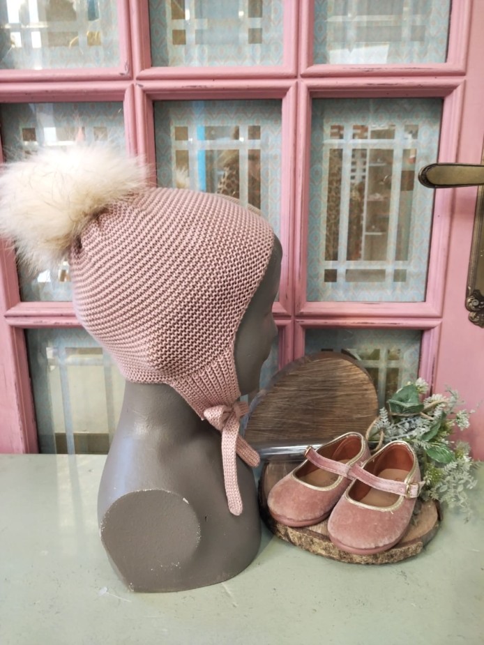 Gorro bebe pompón