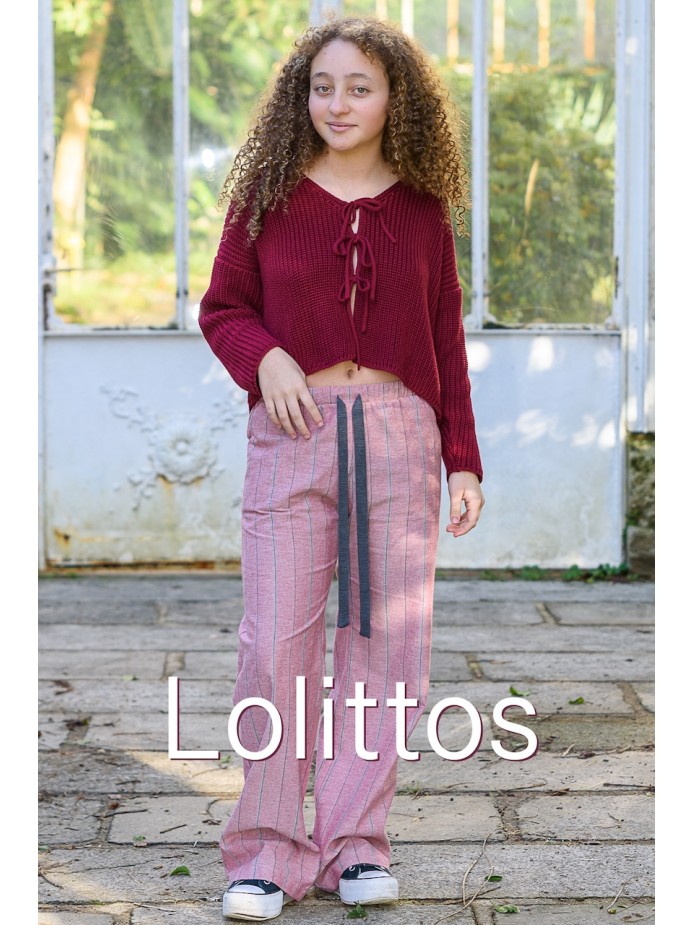 CHAQUETA/JERSEY GRANATE CASUAL LOLITTOS