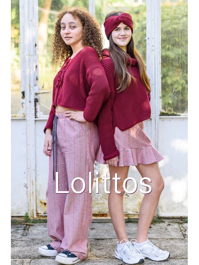 CHAQUETA/JERSEY GRANATE CASUAL LOLITTOS