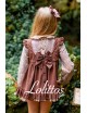 Vestido niña marrón