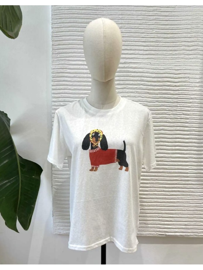 Camiseta perro salchicha