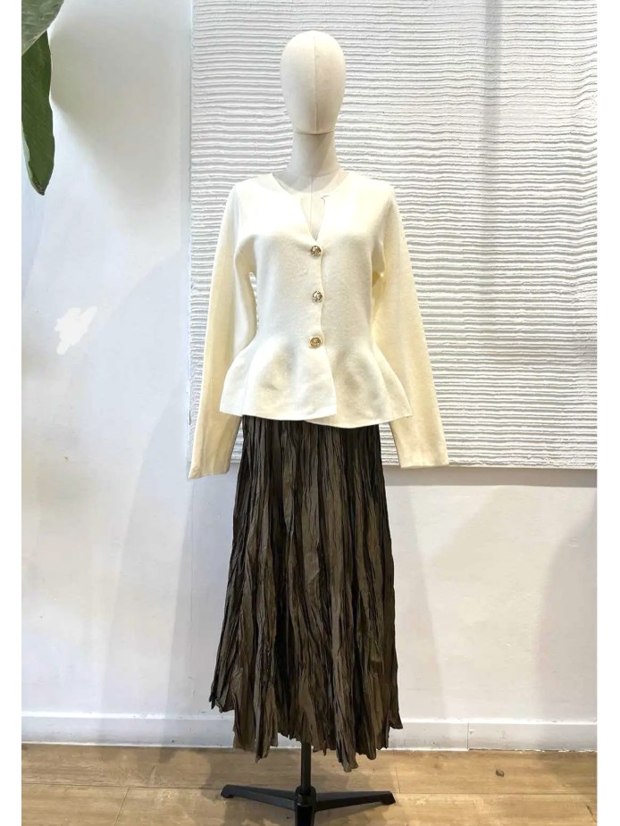 Chaqueta beige mujer