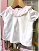 CAMISETA Y RANA BLANCO/ROSA CALAMARO
