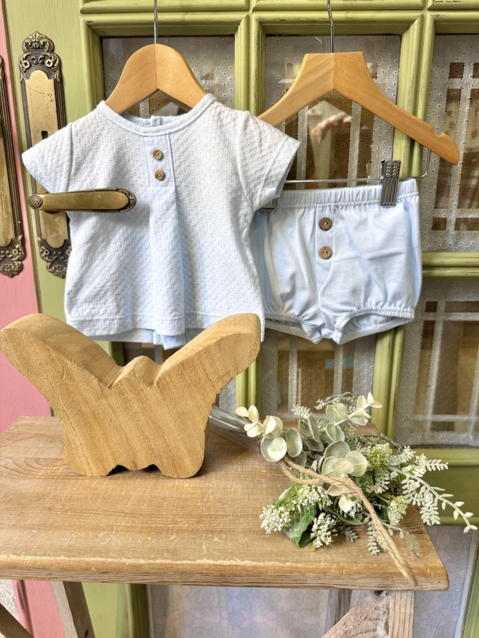 CAMISETA Y RANA CELESTE CALAMARO