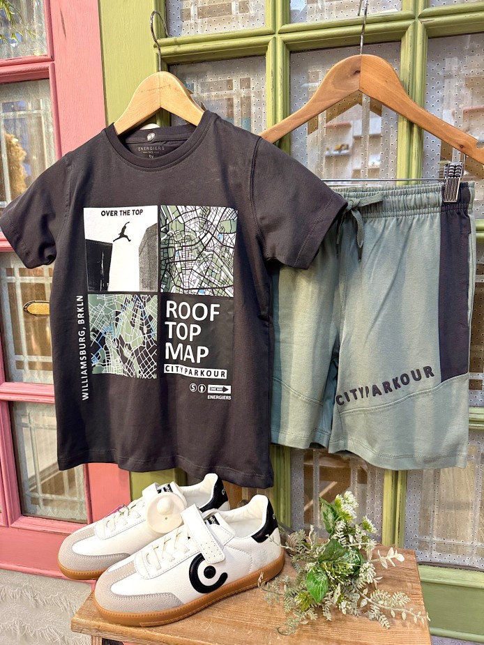 CAMISETA Y PANTALÓN GRIS ENERGIES