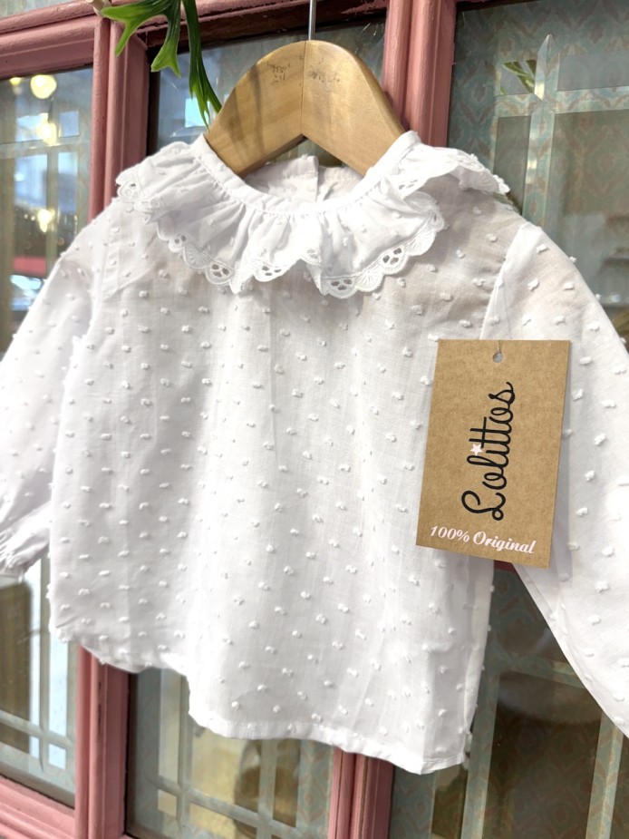 Camisa con volante para bebé