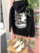 SUDADERA NEGRO LOW SKY
