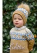 Gorro pompón natural niño