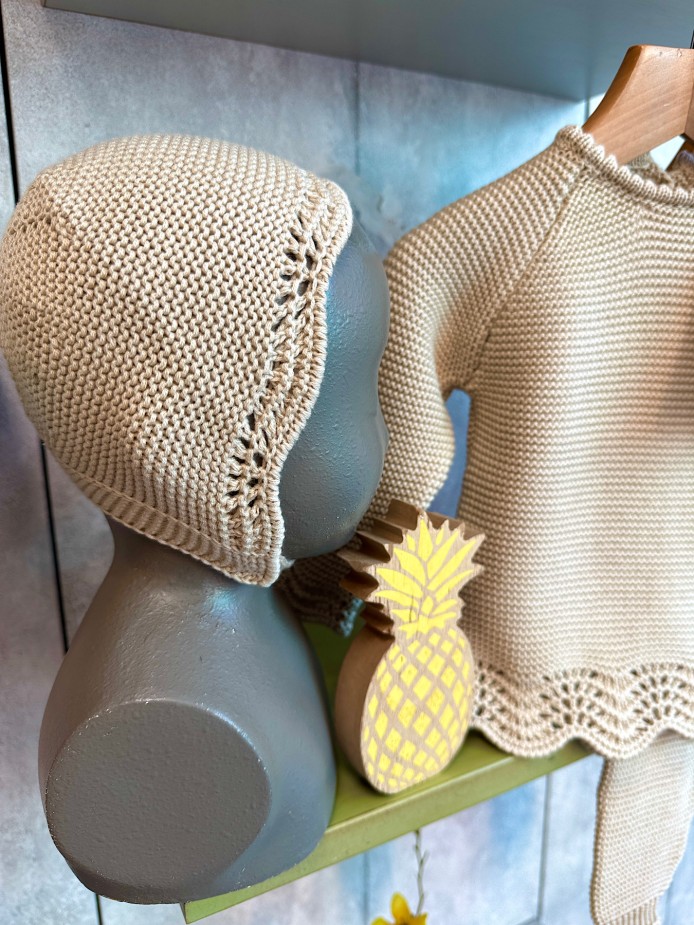 Conjunto punto bebé arena