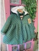 Abrigo verde botella niña