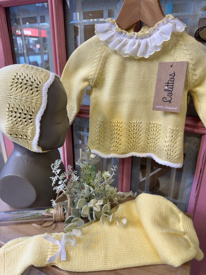 JUBÓN CON POLAINA Y CAPOTA AMARILLO ONIX