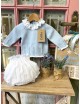 JUBÓN CON CUBRE BEBÉ CELESTE ÓNIX LOLITTOS