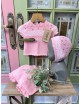 COJUNTO PUNTO PARA BEBE EN ROSA
