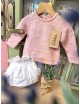 CONJUNTO DE PUNTO PARA BEBÉ NIÑA