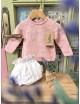 CONJUNTO DE PUNTO PARA BEBÉ NIÑA