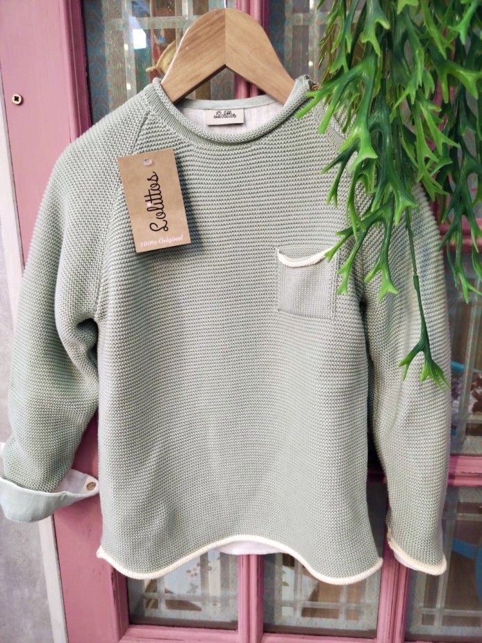 JERSEY VERDE AGUA PARA NIÑO