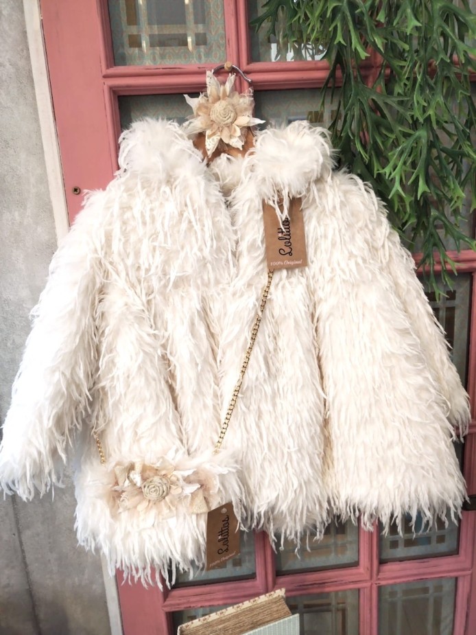 ABRIGO BEIGE NIÑA CEREMONIA