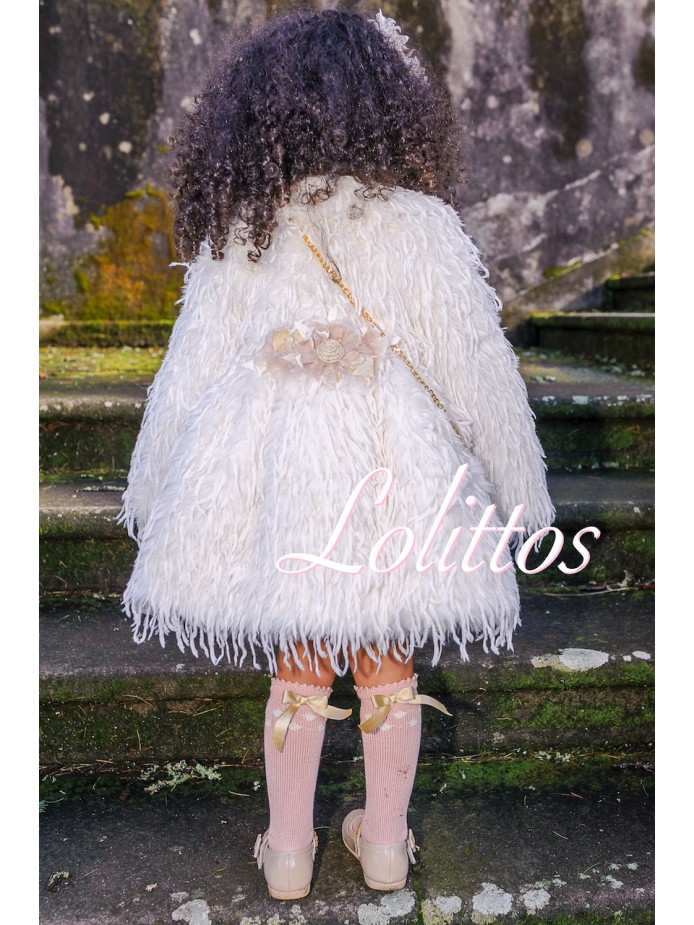 ABRIGO BEIGE NIÑA CEREMONIA