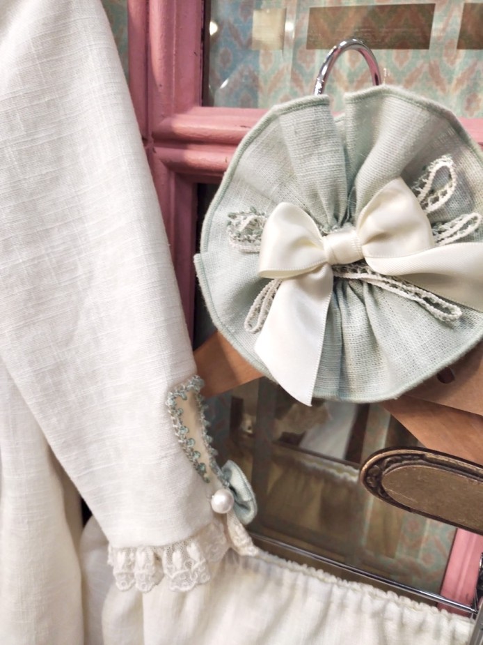 TOCADO EMPERATRIZ VERDE AGUA LOLITTOS