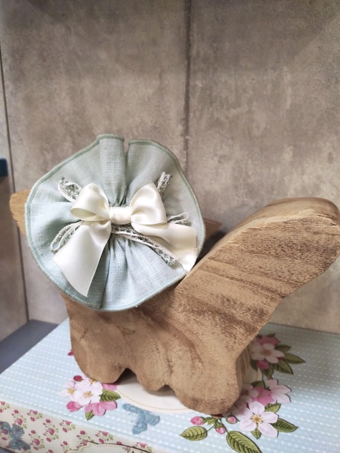 TOCADO EMPERATRIZ VERDE AGUA LOLITTOS