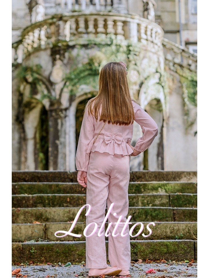 CAMISA Y PANTALÓN ROSA EMPERATRIZ LOLITTOS