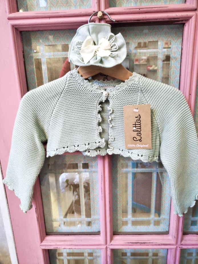 CHAQUETA VERDE AGUA NIÑA