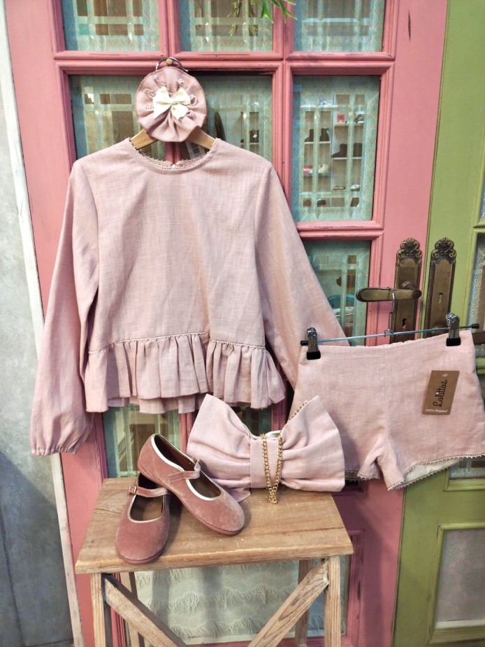 CAMISA LINO ROSA NIÑA