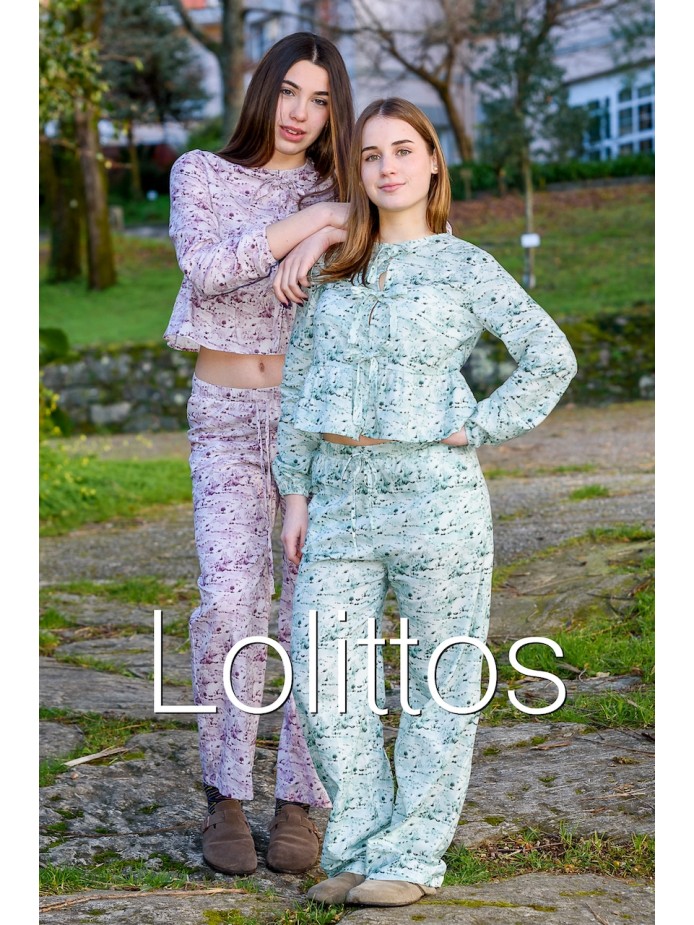 PANTALÓN PALAZZO ESCARLET VERDE LOLITTOS